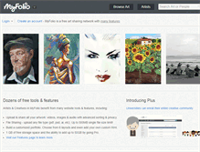 Tablet Screenshot of myfolio.com